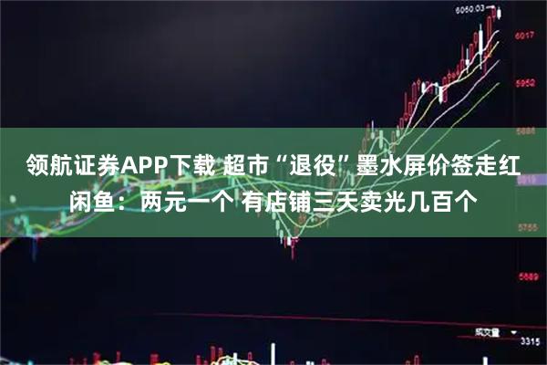 领航证券APP下载 超市“退役”墨水屏价签走红闲鱼：两元一个 有店铺三天卖光几百个